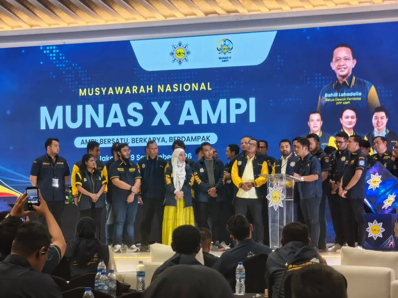 Musyawarah Nasional (Munas) X Angkatan Muda Pembaharuan Indonesia (AMPI) di Hotel Grand Sahid Jaya, Jakarta, Selasa (29/9/2026)