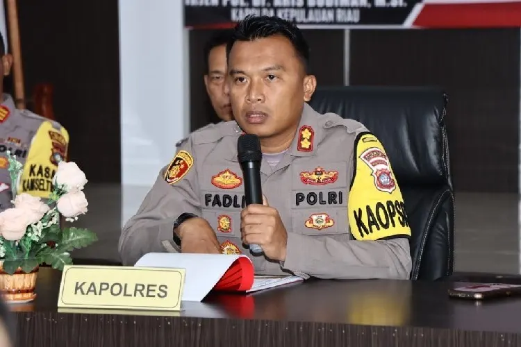 Kapolres Lingga memimpin Rilis Akhir Tahun 2022 di Mapolres Lingga