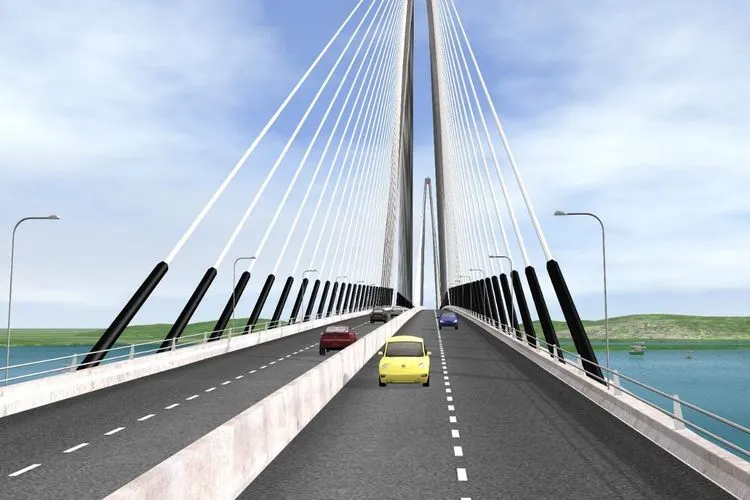 Wakil Menteri Pekerjaan Umum dan Perumahan Rakyat (PUPR) mengemukakan jembatan Batam-Bintan saat ini masuk tahap studi kelayakan, pembebasan lahan, izin lingkungan, serta penyiapan dokumen lelang.