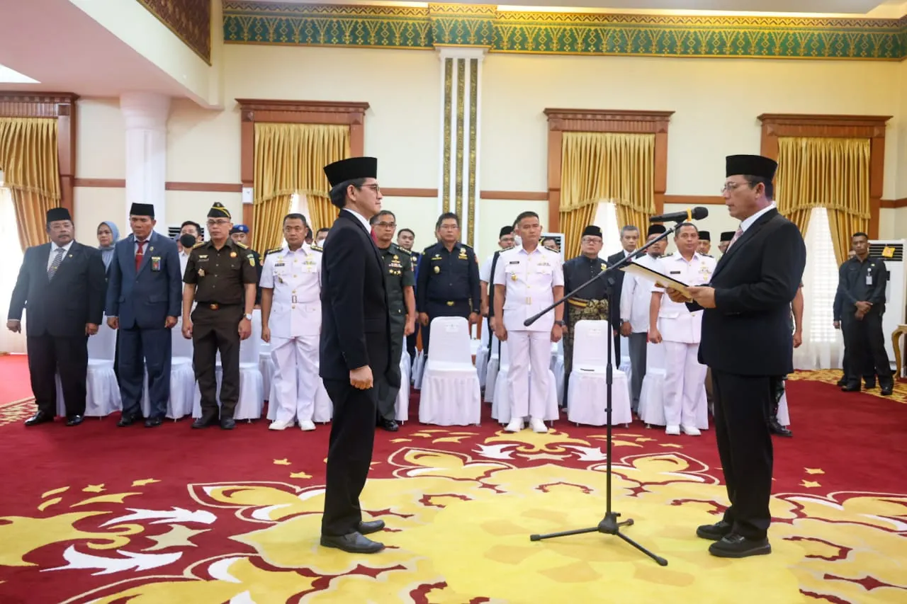Pengukuhan Mardiyanto Arif Rakhmadi sebagai Kepala Perwakilan Badan Pengawasan Keuangan dan Pembangunan (BPKP) Provinsi Kepri.