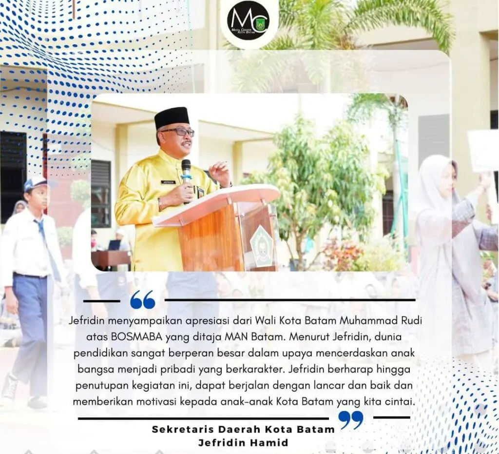 Serunya BOSMABA 2023, Jefridin Sampaikan Amanah Walikota Batam Muhammad Rudi Jaga Kondusifitas dan Majukan Pendidikan Kota Batam