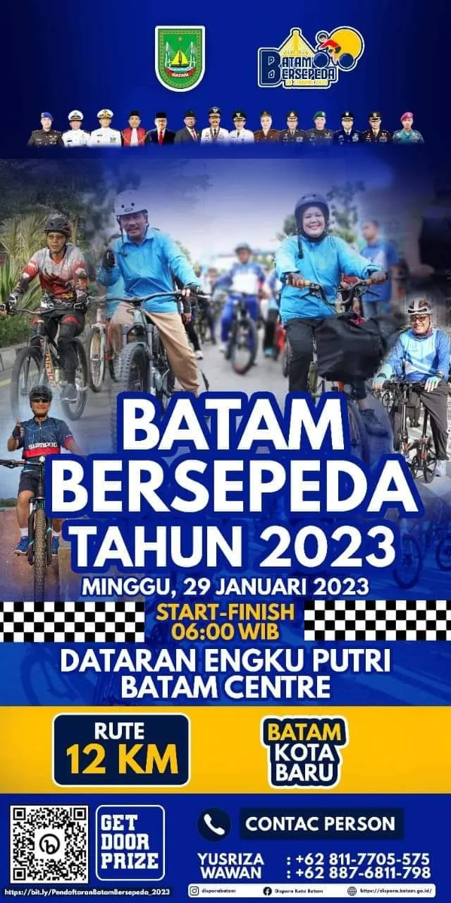 Batam Bersepeda Kembali Digelar, Ikuti dan Ramaikan Banyak Doorprize Menarik