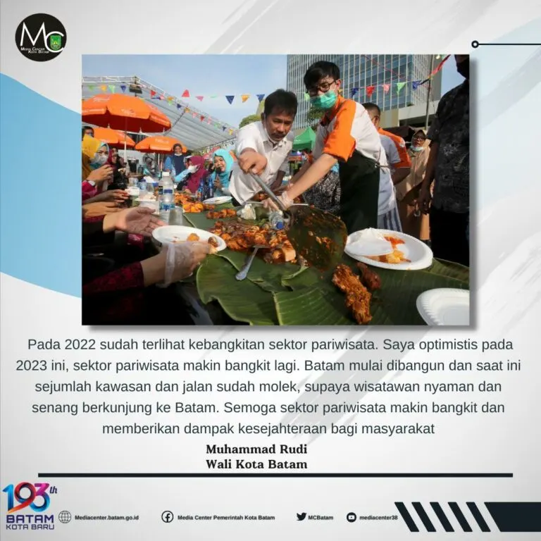 Jumlah Kunjungan Wisman Meningkat, Rudi: Bangkitkan Pariwisata Batam