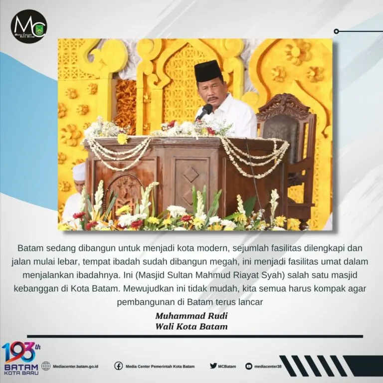 Rudi Wujudkan Batam Madani, Modern, dan Sejahrera