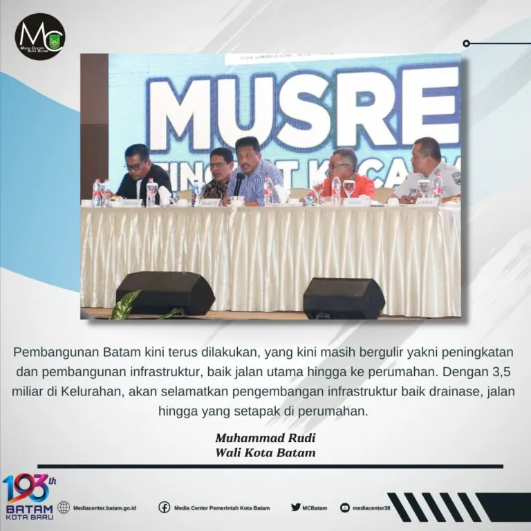 Rudi Terus Membangun Batam, Ratusan Paket Pembangunan Telah Dikerjakan di Seibeduk