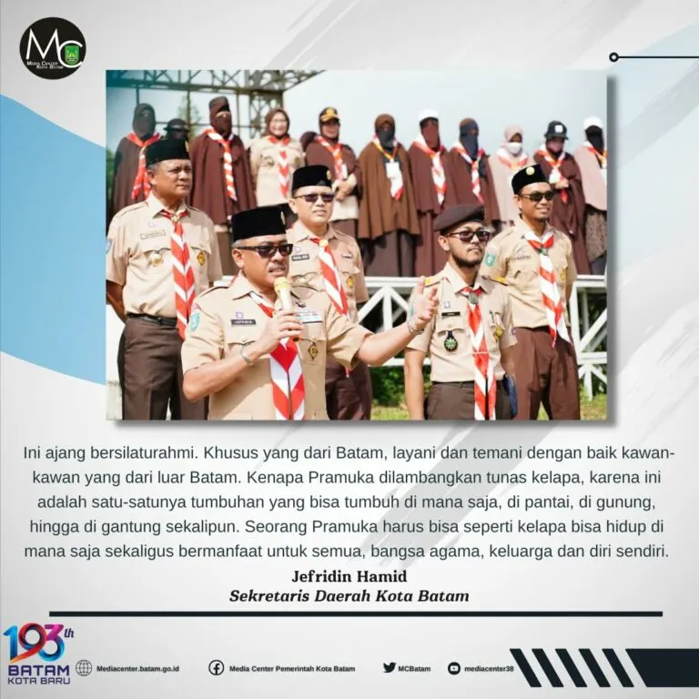 Jambore Sako Pramuka Hidayatullah, Jefridin Tanamkan Jiwa dan Perilaku Generasi Hebat Melalui Pramuka