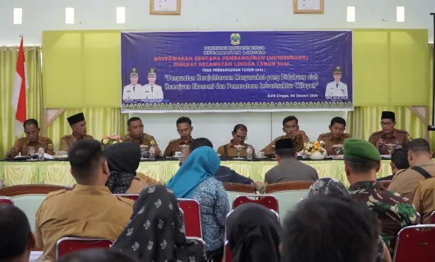 Asisten III Buka Musyawarah Rencana Pembangunan (Musrenbang) Tingkat Kecamatan Lingga Tahun 2023