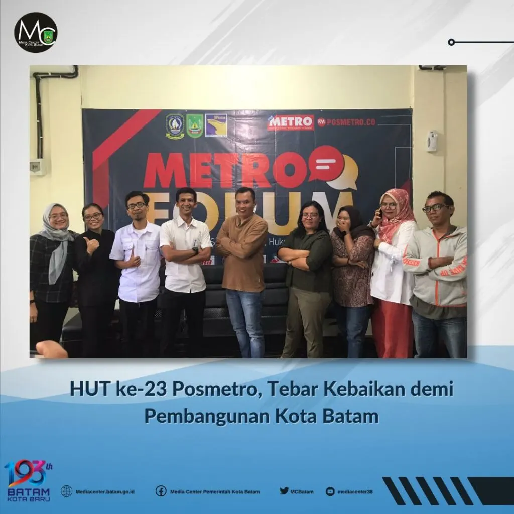 HUT ke-23 Posmetro, Tebar Kebaikan demi Pembangunan Kota Batam