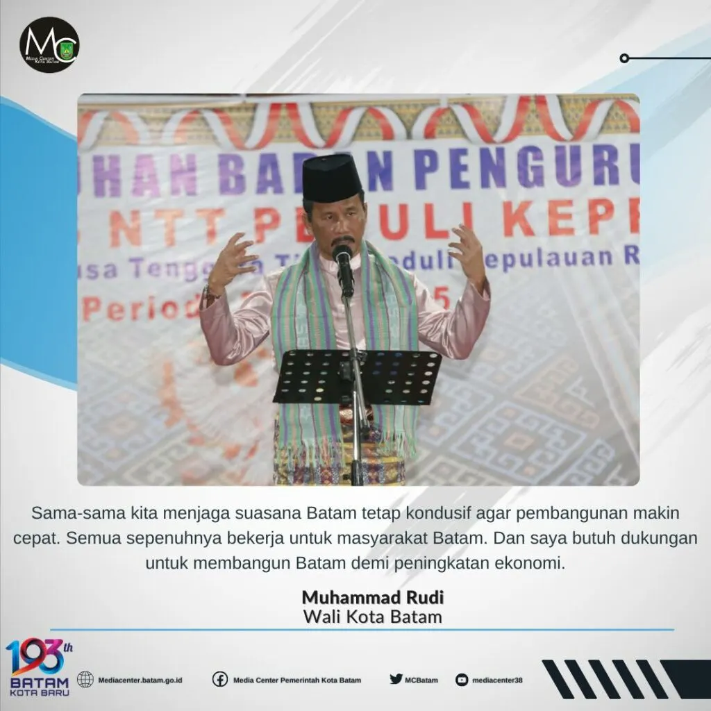 Rudi Ajak Pengurus Satgasus NTT Peduli Kepri Menjaga Batam Tetap Kondusif