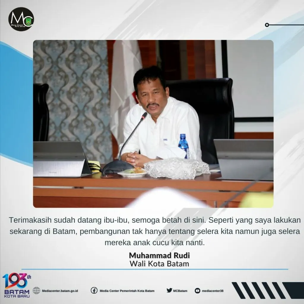 Kunker ke Batam, Ibu-ibu Muslimat NU Tanjungpinang Timur Senang Jumpa Muhammad Rudi