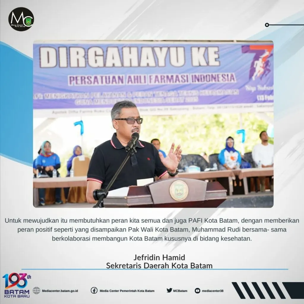 Pemko Batam Ajak Persatuan Ahli Farmasi Indonesia Kota Batam Berkolaborasi Membangun Batam