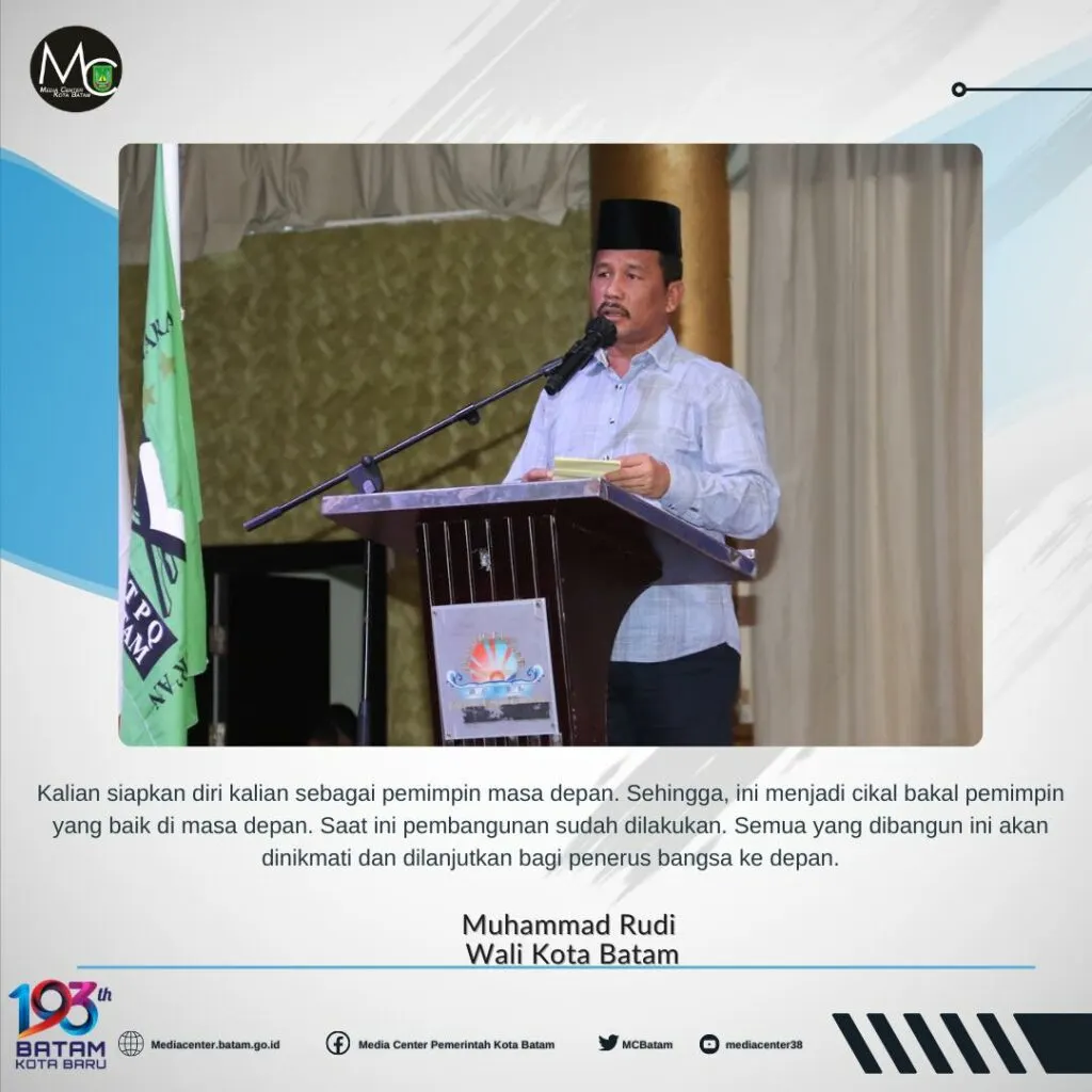 Rudi: Siapkan Generasi Emas Kota Batam