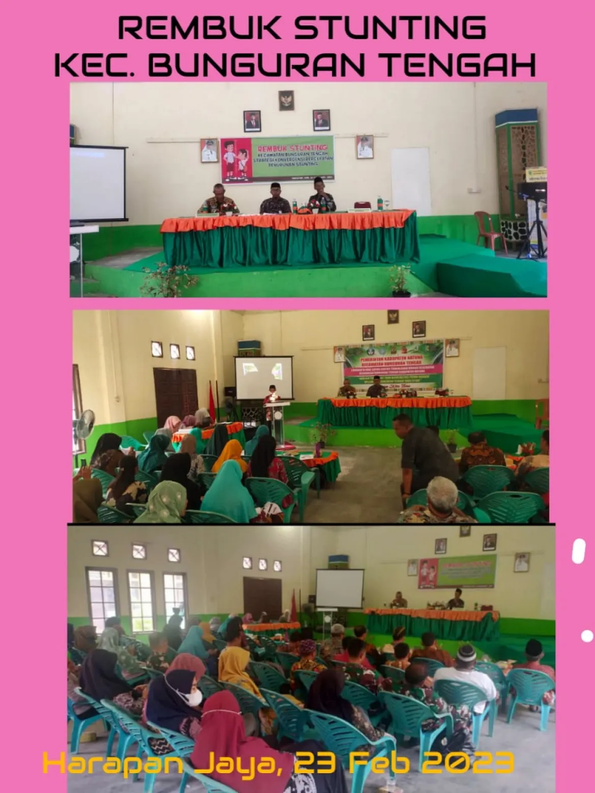 Ka.KUA BUNGURAN TENGAH IKUTI RAPAT REMBUK STUNTING KECAMATAN BUNGURAN TENGAH
