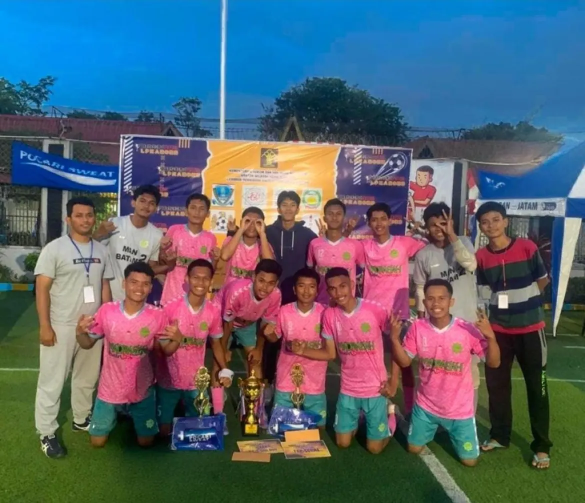 Tim Futsal MA USB Filial MAN Batam Raih Juara 1 Turnamen LPKA Tahun 2023