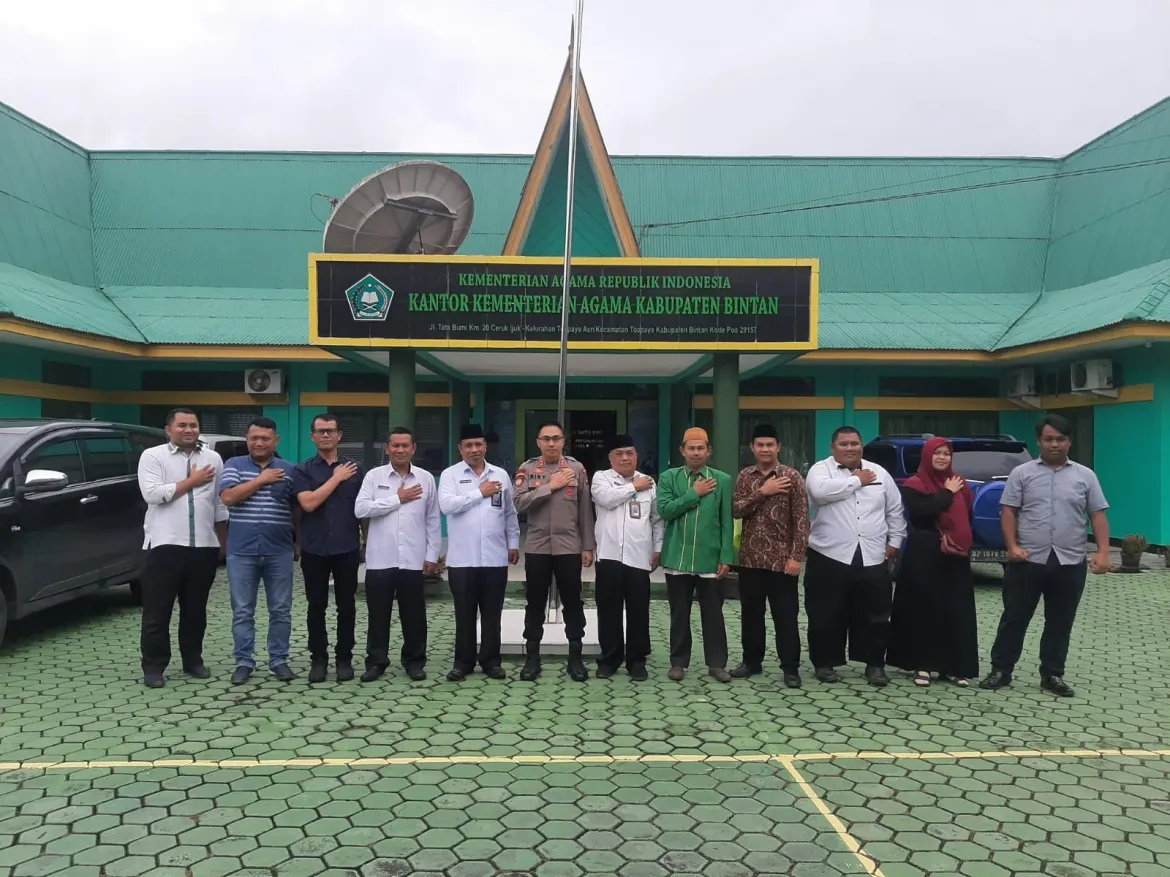 Kepala Kemenag Bintan Sambut Kunjungan Kapolres Bintan