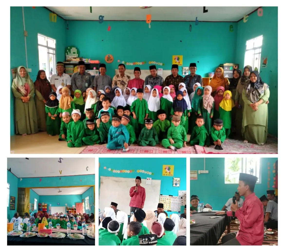 Penyuluh Hapis Periandi, MZ Mengisi Tausiah Peringatan Isra Mi'raj Nabi Muhammad 1444H/2023 di TK Al-Fatma Kundur Barat