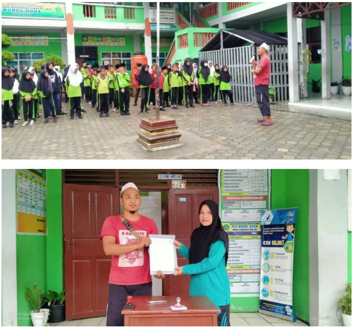 Sosialisasi Pengelolaan Sampah dan Tanda Tangan MOU di MIS NURUL HUDA Karimun