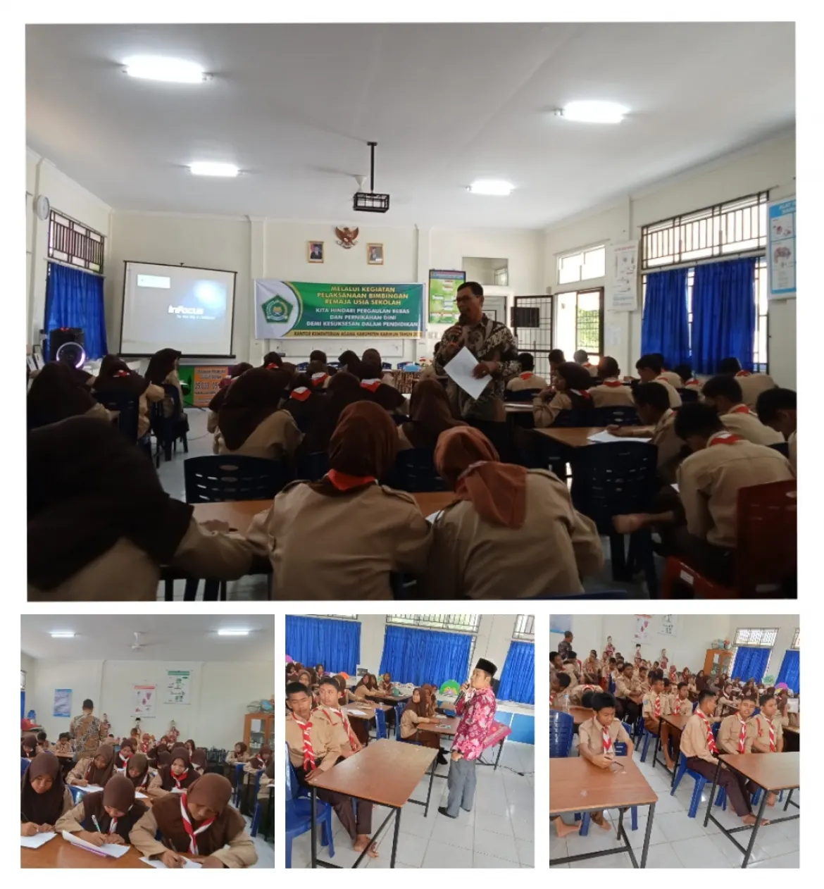 Kegiatan Bimbingan Remaja Usia Sekolah Angkatan Kedua di SMPN 3 Meral
