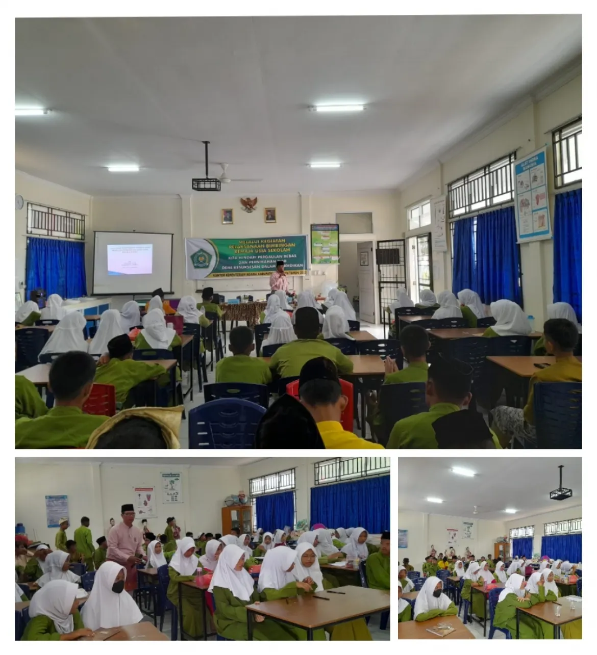 Kegiatan Bimbingan Remaja Usia Sekolah Angkatan Ketiga di SMPN 3 Meral