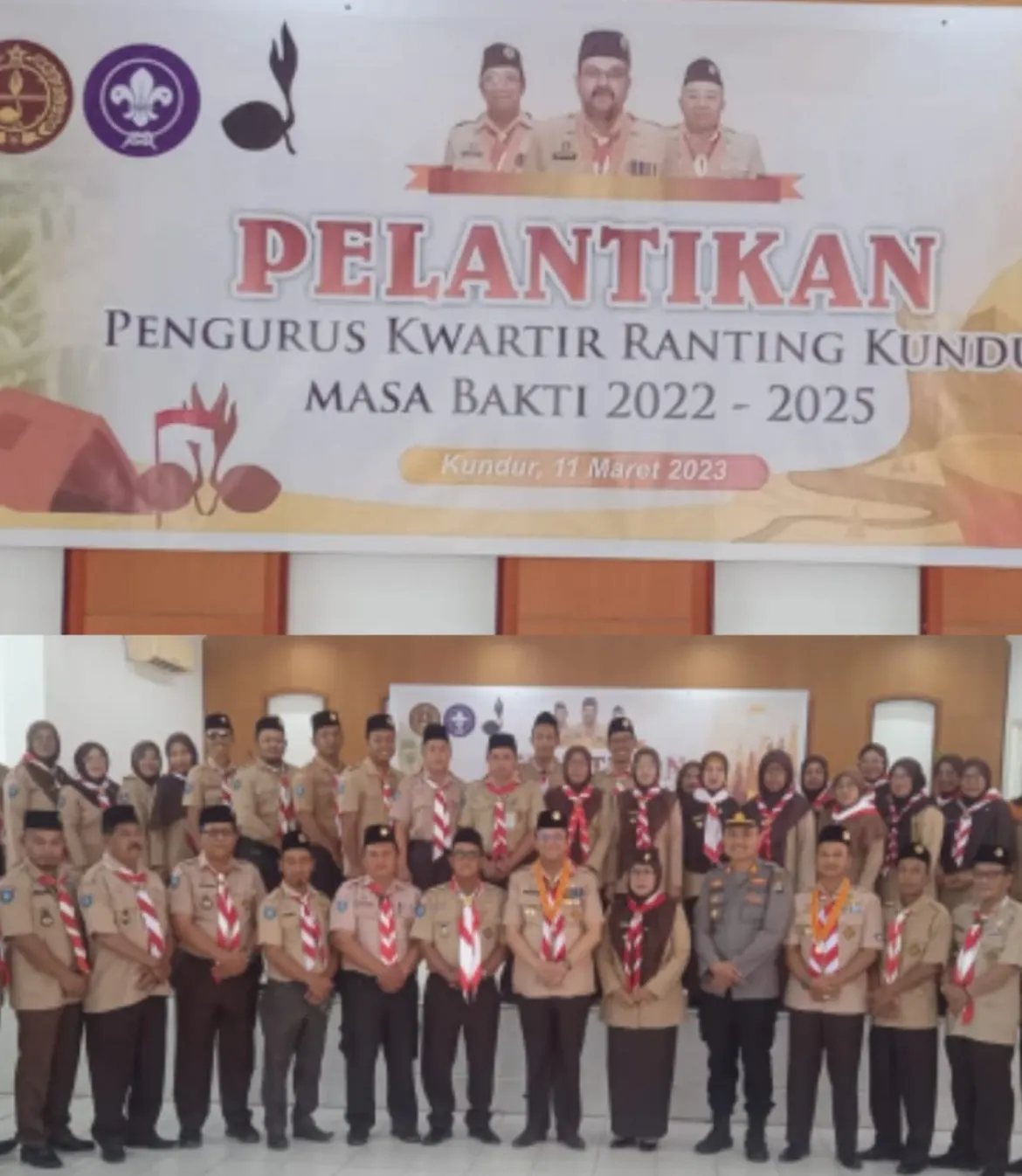 Kamabigus MTsN Karimun dan Pembina Pramuka Masuk dalam Susunan Pengurus Kwaran Kundur yang Dilantik Ka. Kwarcab Karimun