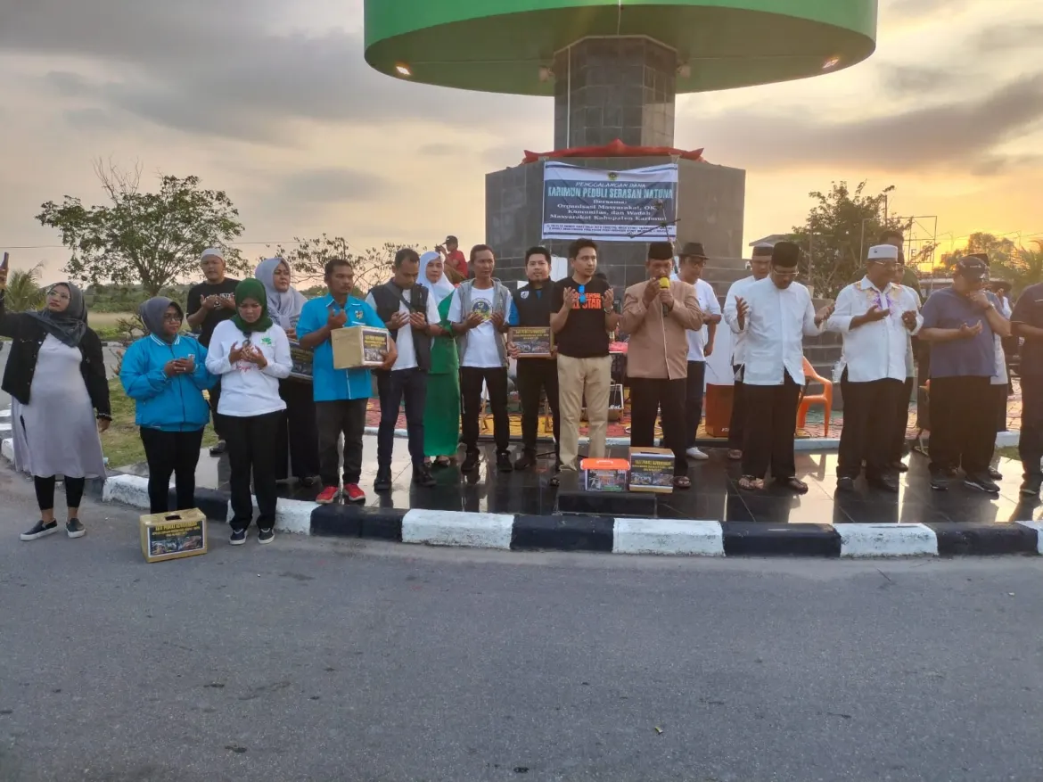 Kankemenag Karimun bersama Bupati Karimun, OKP dan Ormas Galang Dana Untuk Korban Longsor Serasan, Kab. Natuna