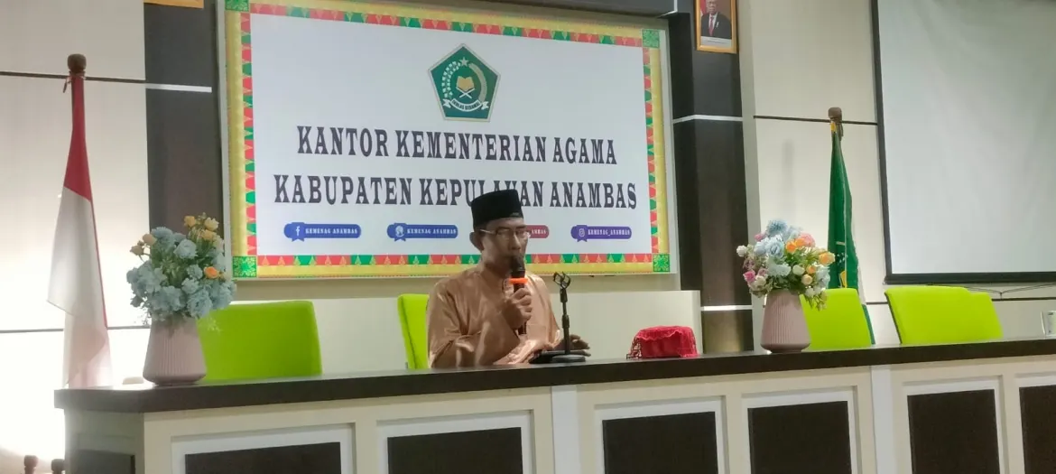 Pembinaan Rohani Pegawai Kemenag Anambas, Adam Nur Jelaskan Amalan Rasulullah Dibulan Sa'ban