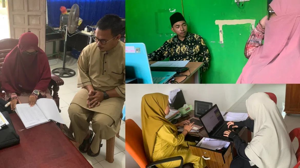 Bendahar Kemenag Anambas Lakukan Monitoring LPJ BOS Tahun 2022 Di 3 Madrasah