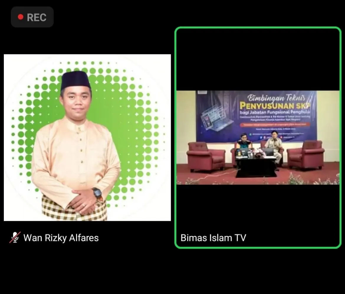 Kepala KUA Kecamatan Siantan Tengah Ikuti Bimtek Penyusunan SKP Bagi JF Penghulu