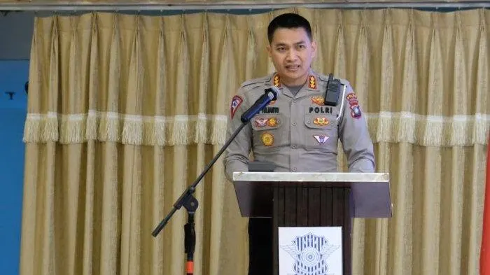 Dirlantas Polda Kepri, Kombes Pol Tri Yulianto saat rapat koordinasi mengenai persiapan pengamanan IdulFitri 1444 Hijriah