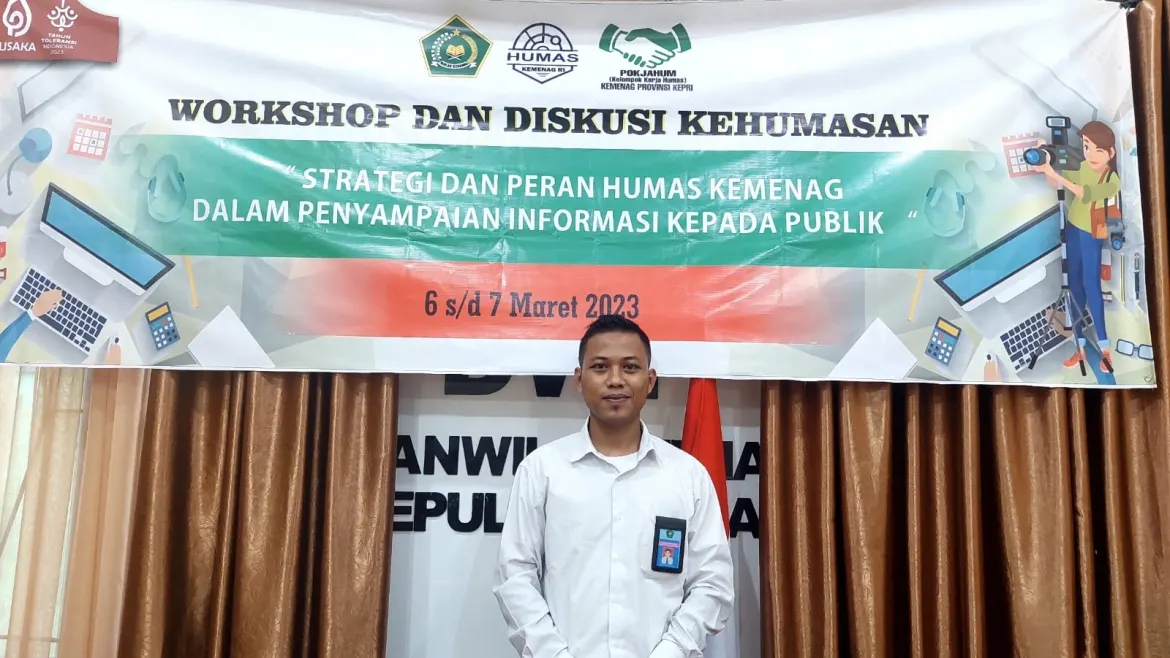 MTsN 2 Natuna Kirim Humasnya Ikuti Workshop dan Diskusi Kehumasan di Kanwil Kemenag Kepri
