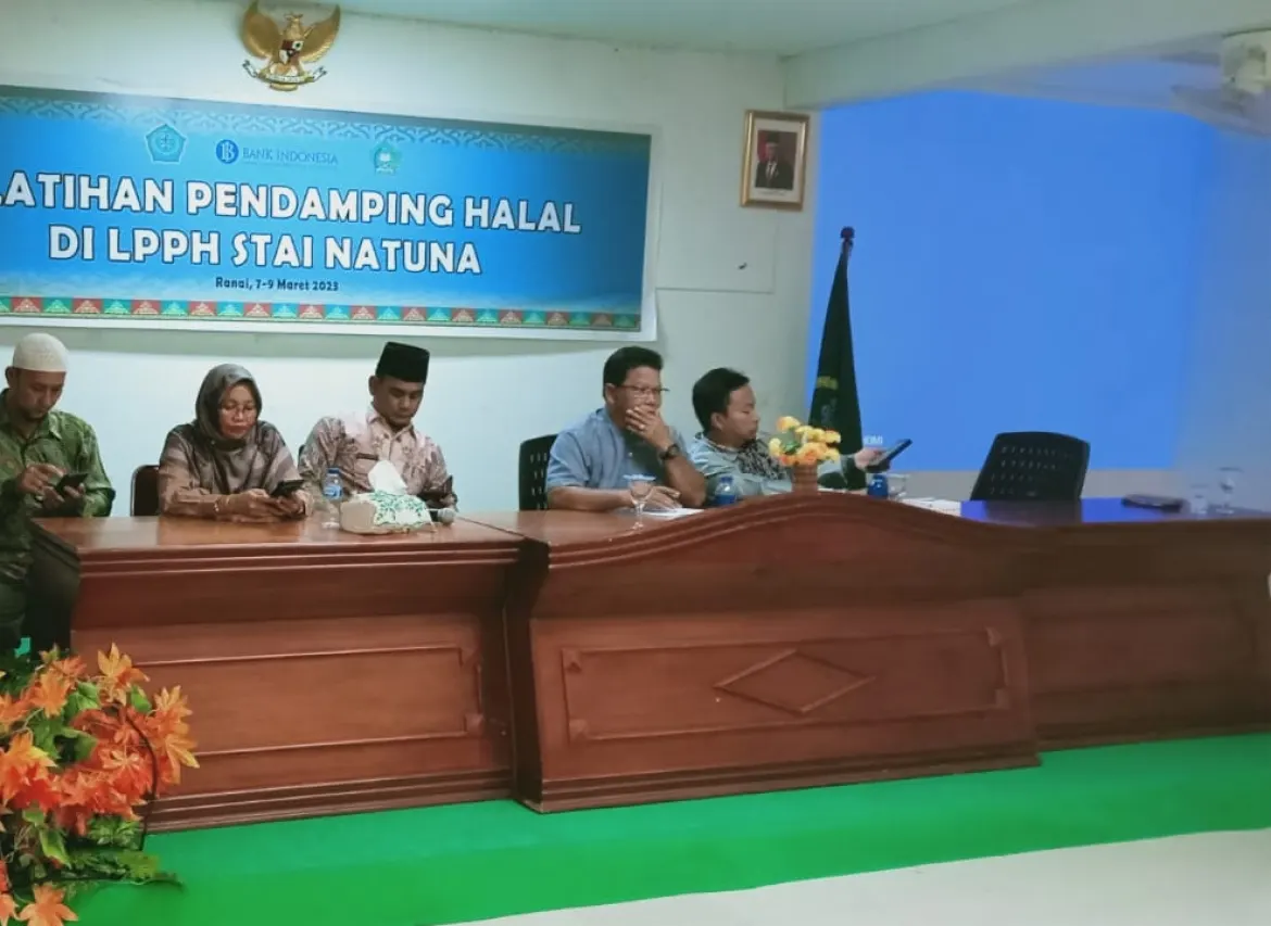Wakili Kepala Kantor Kemenag Natuna, Kasi Bimas Islam Tutup Pelatihan Pendamping Halaldi LPPH STAI Natuna