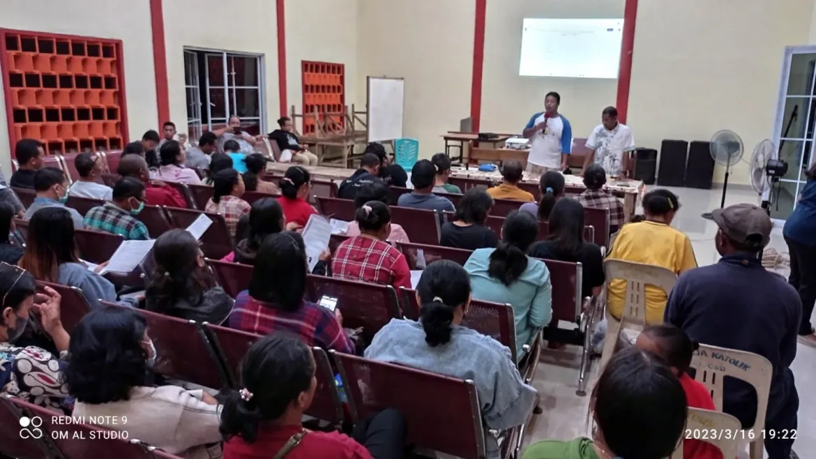 Pastor Pramodo isi Sosialisasi Pengisian Angket Evaluasi Diri dalam Rangka 100 tahun Keuskupan Pangkalpinang