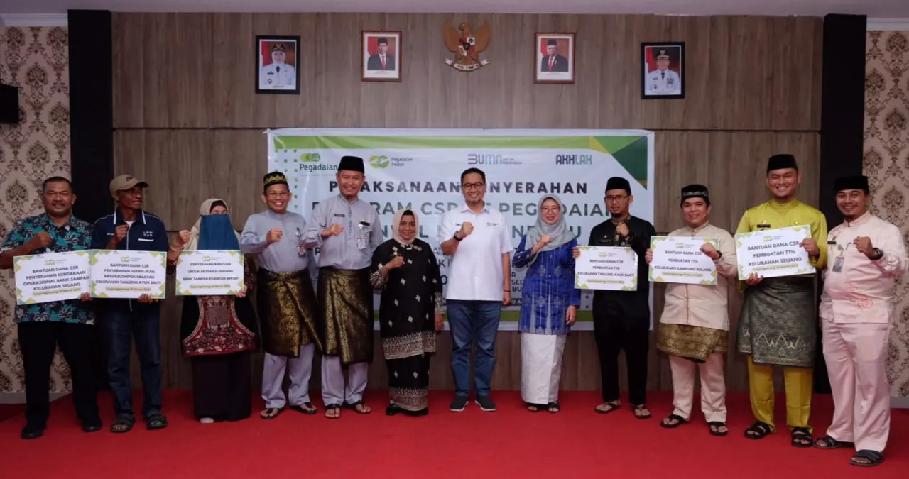 SERAHKAN BANTUAN CSR PT. PEGADAIAN, WALI KOTA HARAP TEPAT SASARAN DAN BERMANFAAT