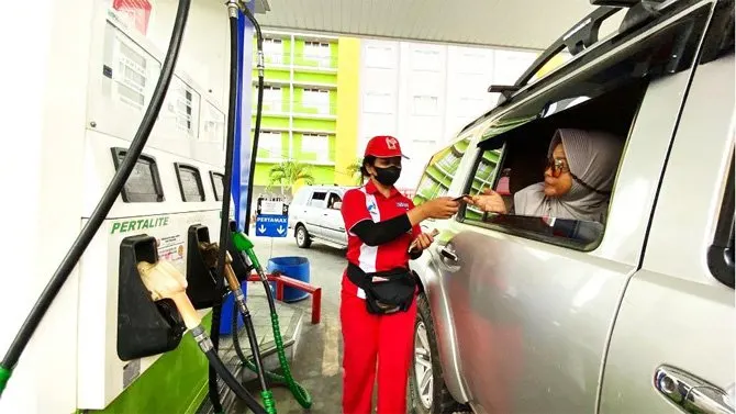Ilustrasi SPBU Pertamina