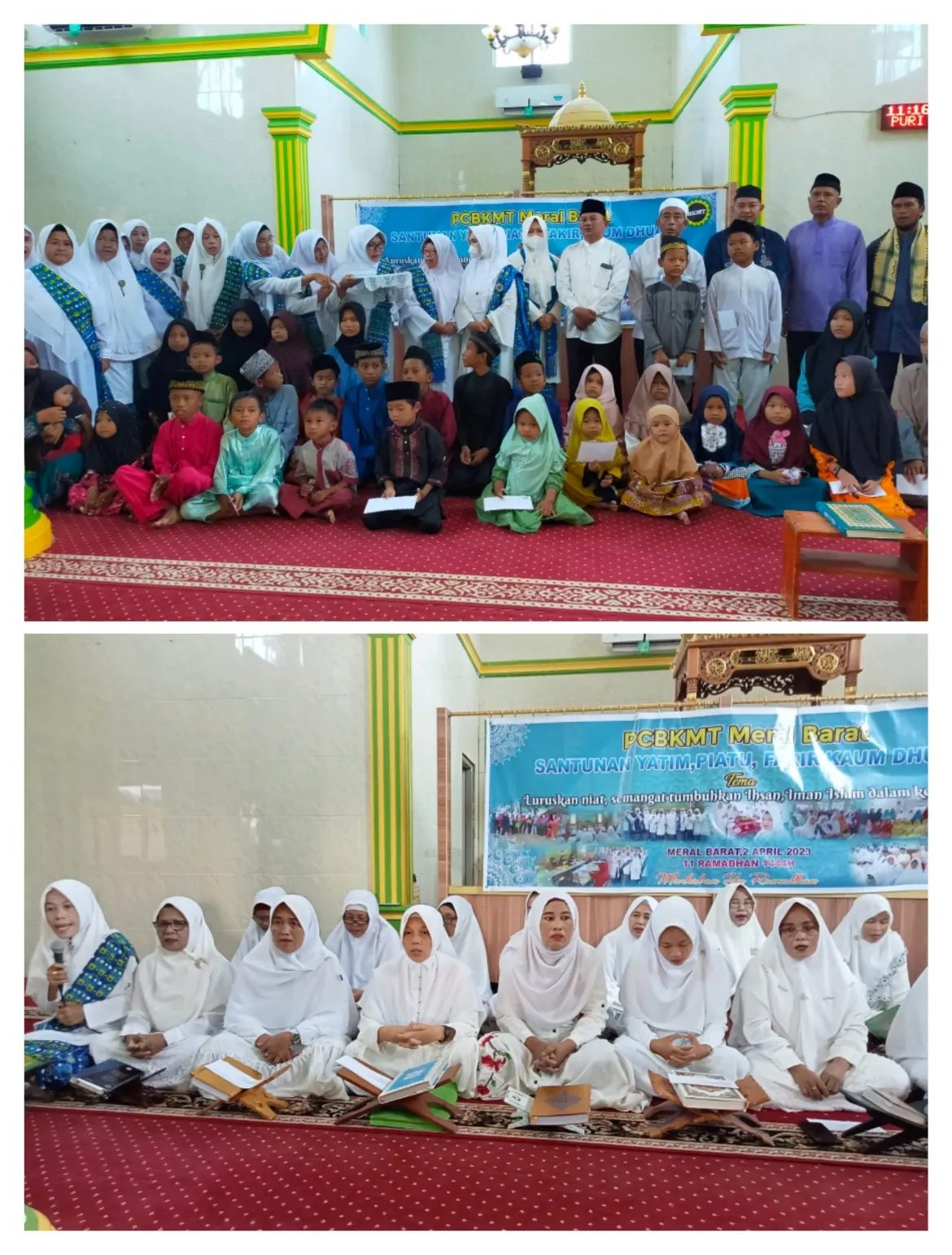 PC BKMT Meral Barat Gelar Acara Santunan Yatim Piatu, Fakir dan Dhuafa Disejalankan Khataman Al-Qur'an