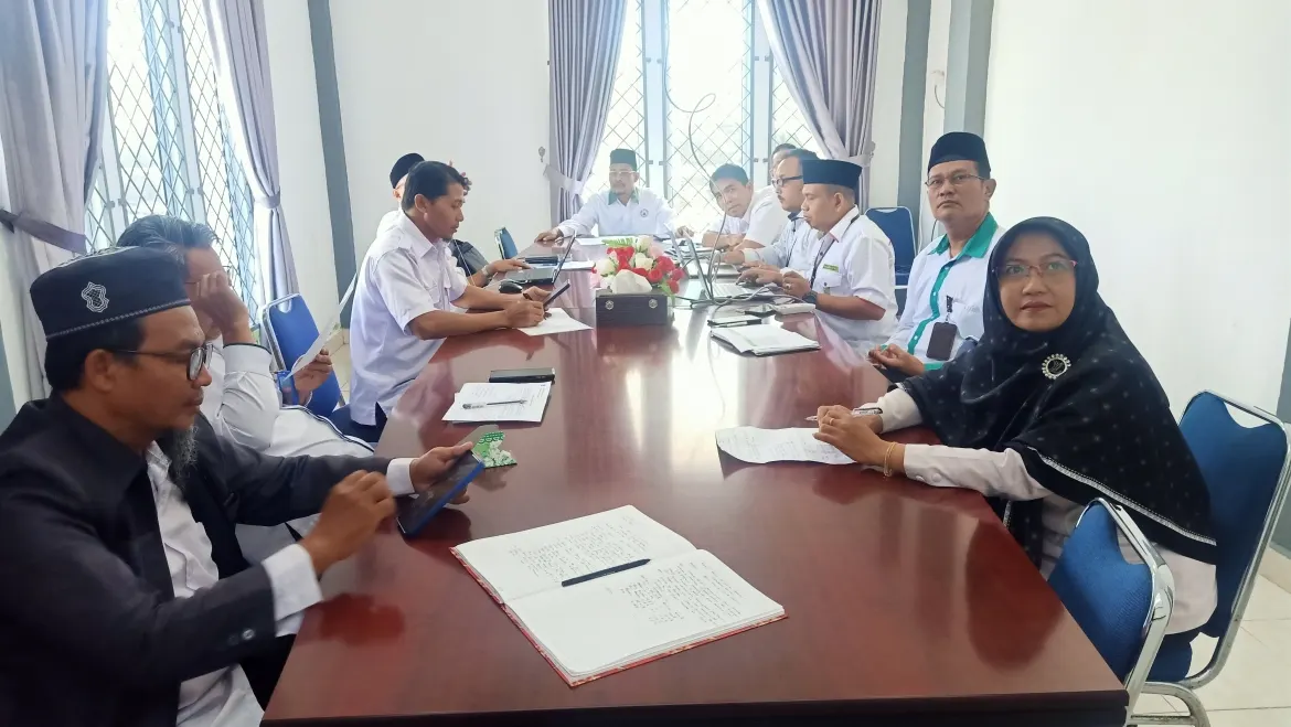 Ka. Kankemenag Karimun Pimpin Rapat Evaluasi Capkin dan Realisasi Anggaran TW 1 Tahun 2023