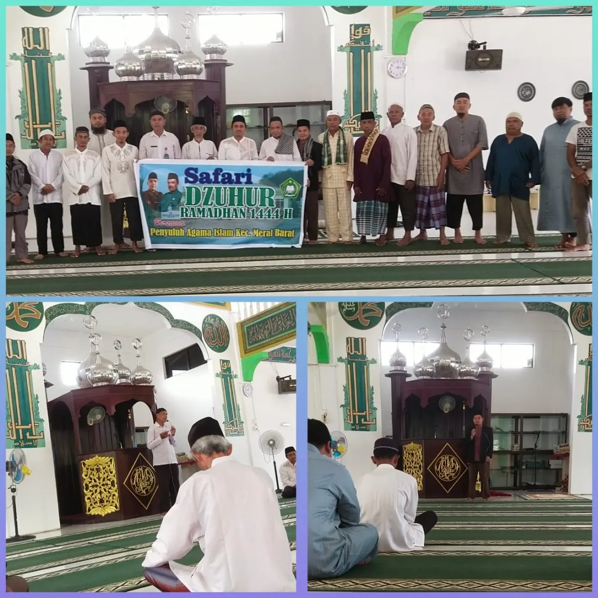Ustadz Abdul Wahab Simbolon, S.Sos.I Mengisi Tausiah Ramadhan pada Safari Ramadhan Penyuluh Agama Islam Kec. Meral Barat