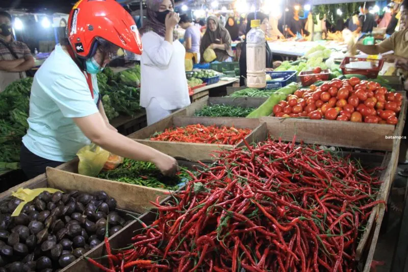 Ilustrasi Cabai di Pasar Bengkong