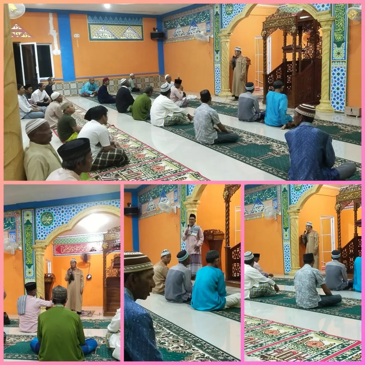 Penyuluh Ustadz Abdul Wahab Simbolon, S.Sos.I Isi Tausiah Ramadhan di Masjid Baitul Hikmah Paya Lebar