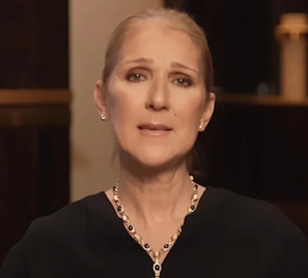 Celine Dion saat menceritakan bahwa dirinya baru saja didiagnosis menderita stiff-person syndrome.