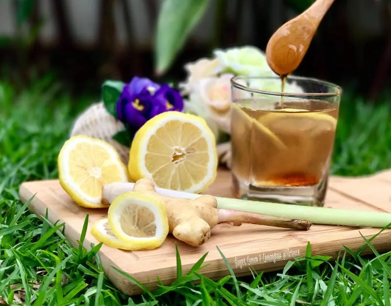 Minuman ramuan Lemon dan Sereh