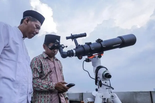 Ilustrasi penentuan Hilal 1 Syawal