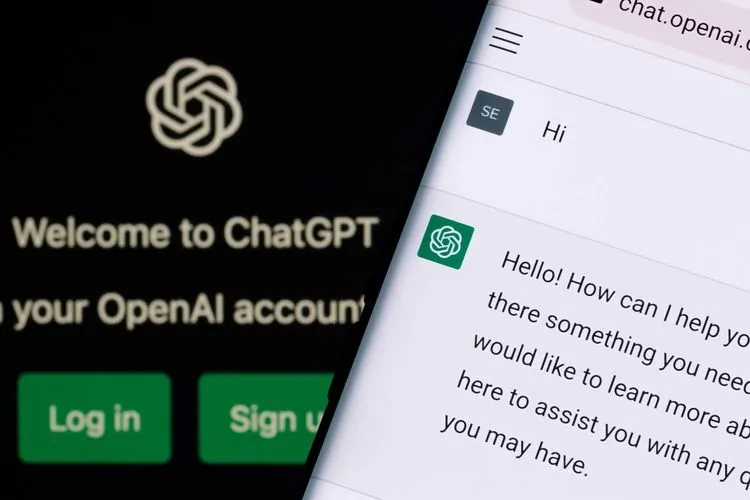 Ilustrasi chat bot ChatGPT