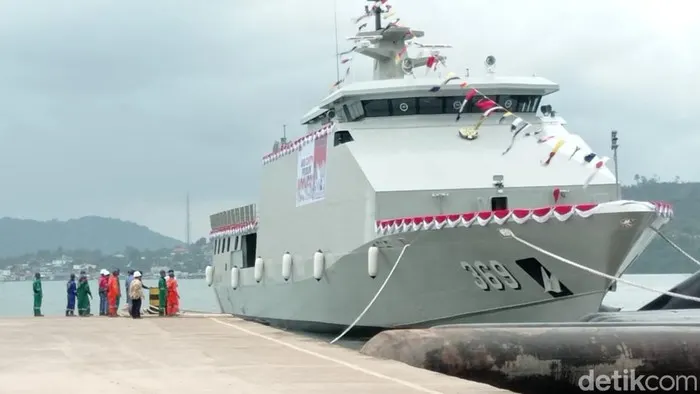 Kapal Korvet Bung Karno-369 yang diluncurkan TNI AL