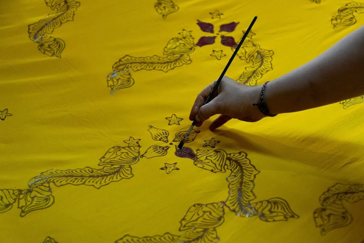 Ilustrasi batik batam