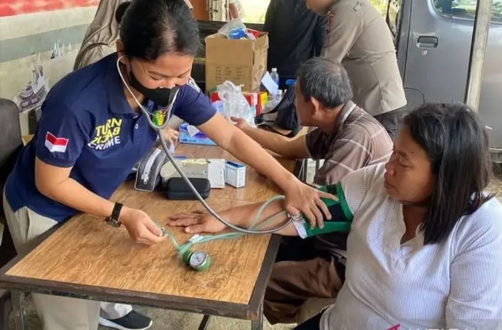 Polda Kepri dirikan Pos Kesehatan di Pulau Rempang.