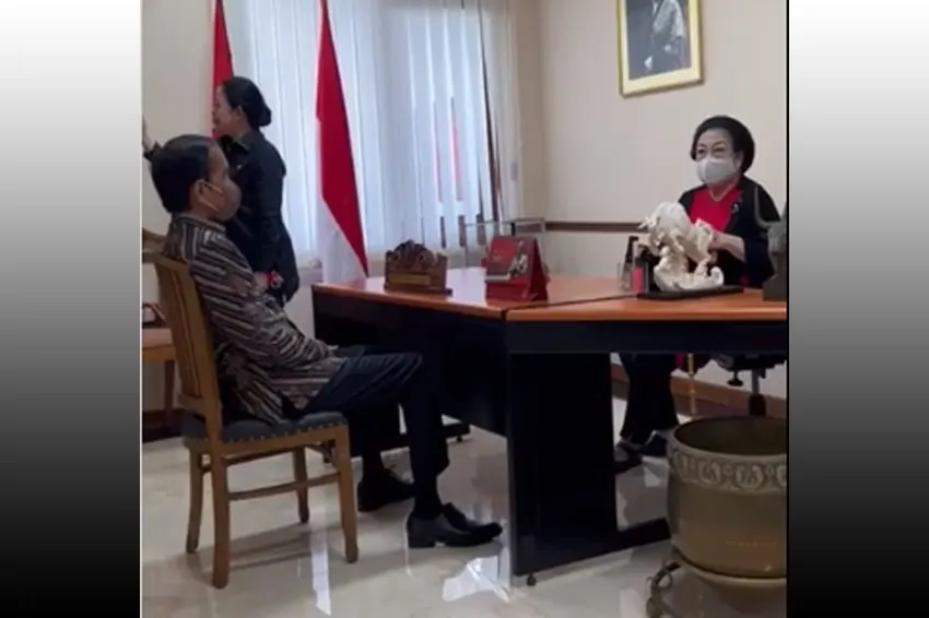 Presiden Jokowi bersama Megawati
