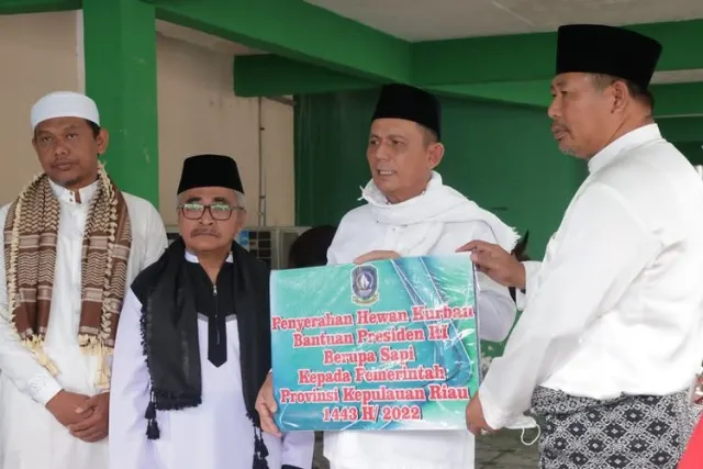 Sapi Kurban dari Presiden Jokowi dengan Suka Cita Disambut dengan Baik