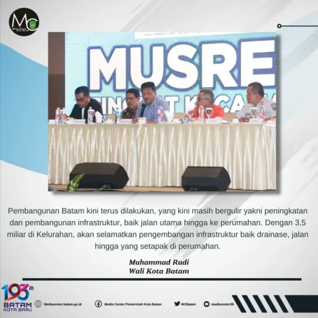 Rudi Terus Membangun Batam, Ratusan Paket Pembangunan Telah Dikerjakan di Seibeduk