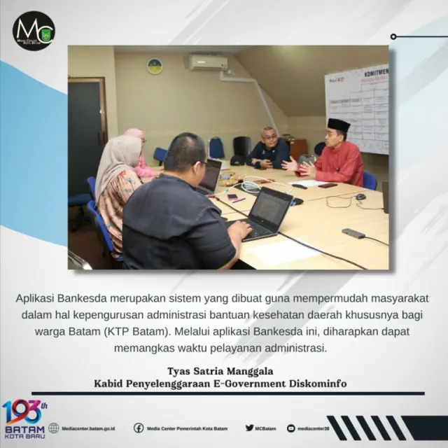 Diskominfo – Dinkes Bangun Bankesda, Urusan Administrasi Layanan Kesehatan di Batam Makin Mudah